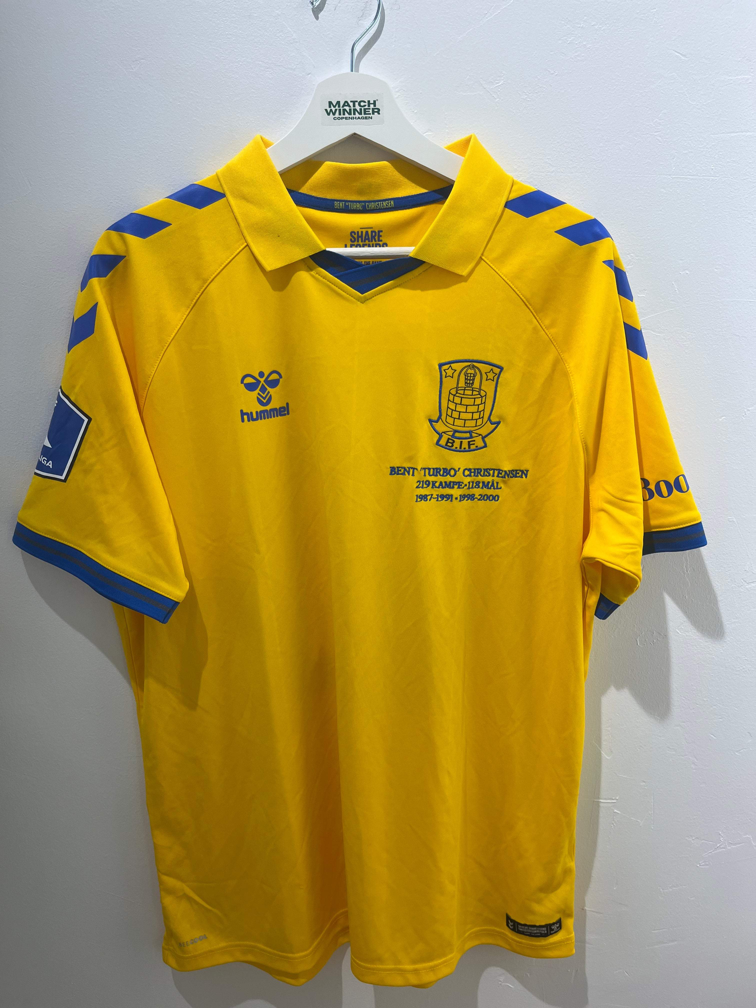 Brøndby 'Bent Turbo Christensen' XL, forside med klublogo og legendehyldest