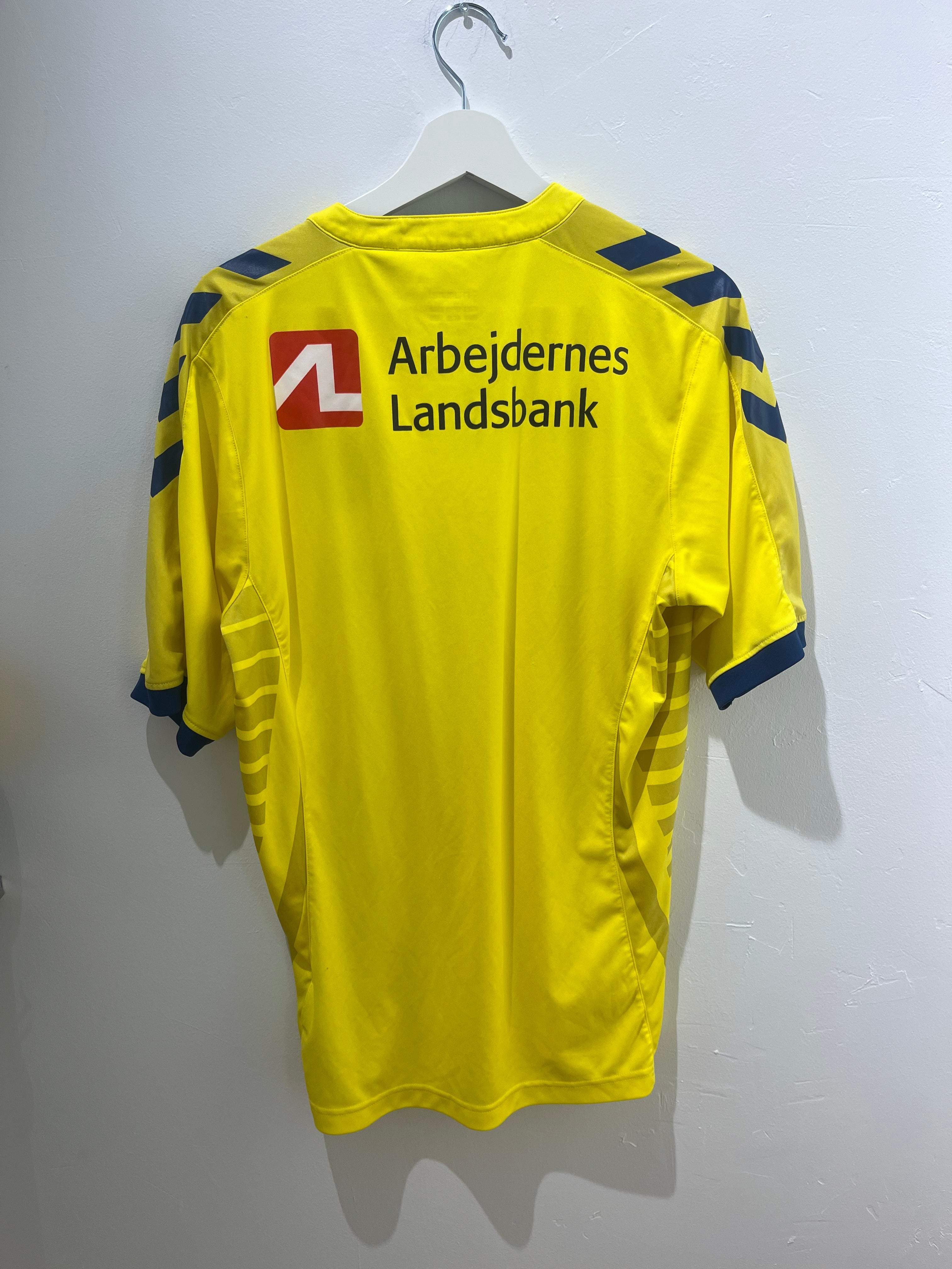 Brøndby hjemme 2015/16 M trøje bagfra med Arbejdernes Landsbank sponsor.