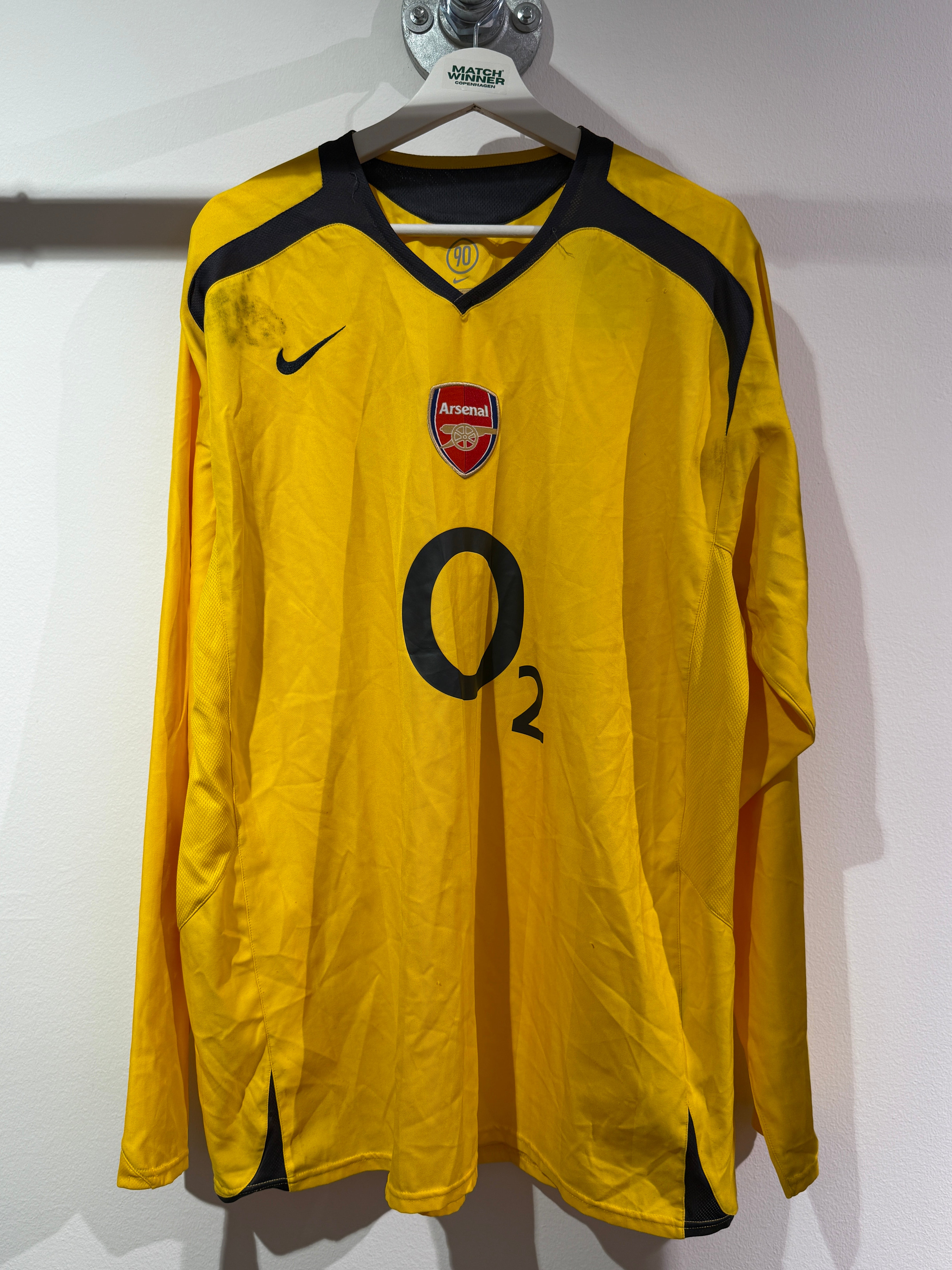 O2 Arsenal Logo ARSENAL UDEBANETRØJE 2003/04 XXL | Matchwinner