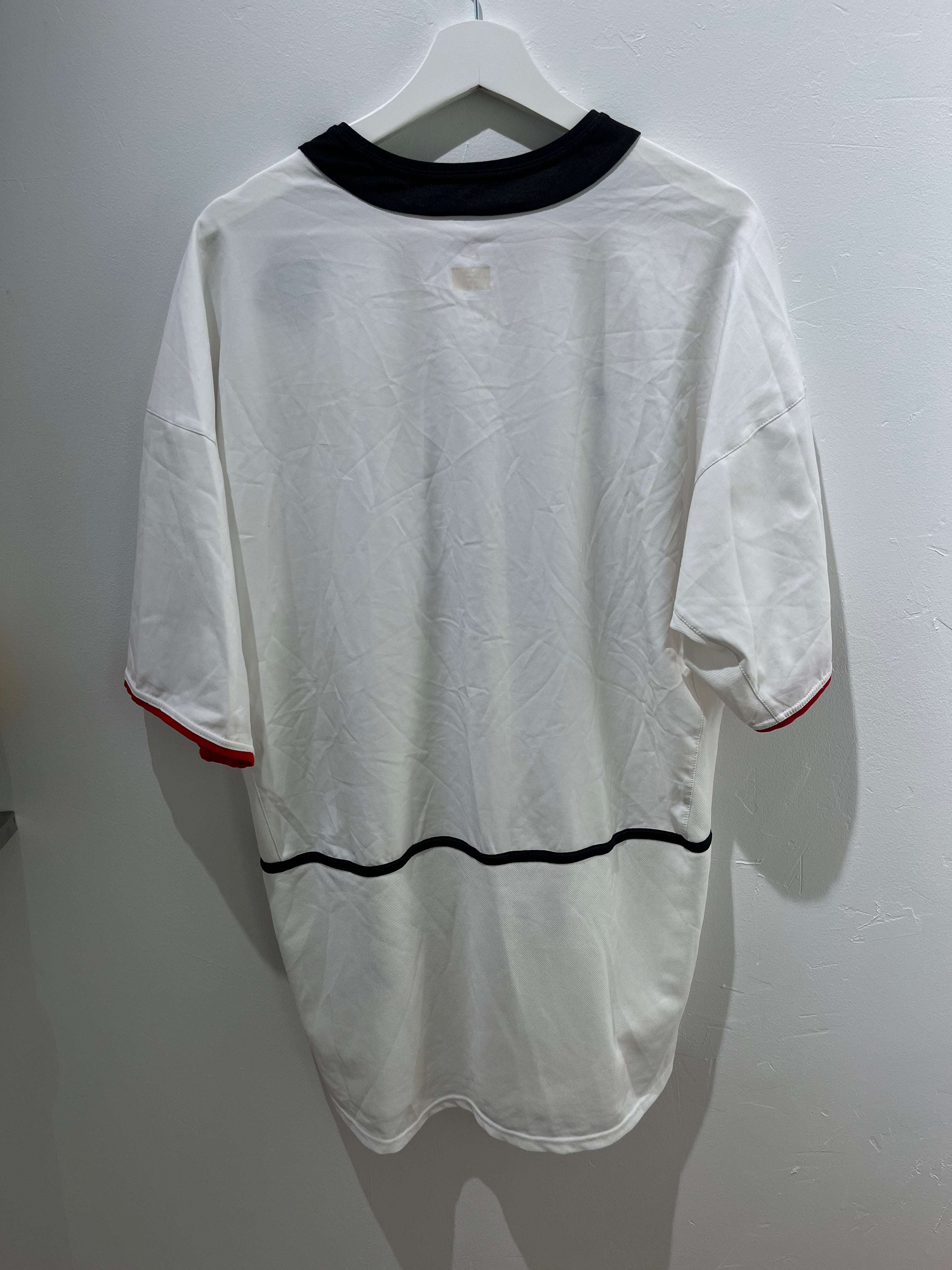 Manchester United ude 2002/04 XL hvid udebanetrøje bagfra
