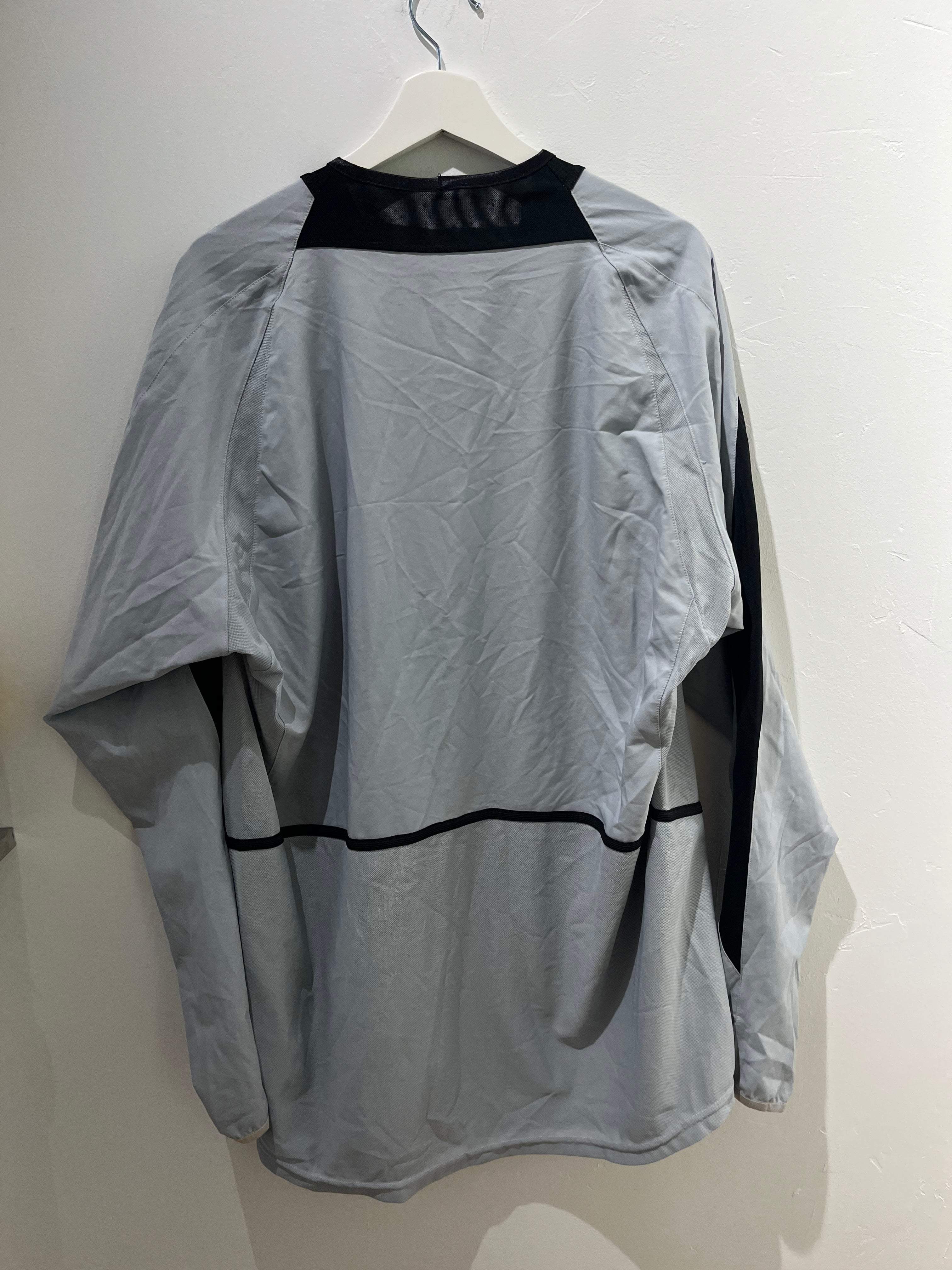 Bagsiden af den klassiske grå Manchester United målmand 2002/03 XXL fodboldtrøje.